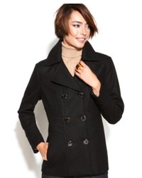 Kenneth Cole Reaction Coat Double Breasted Wool Blend Pea Coat, $109 ...