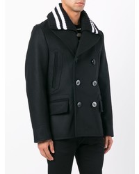 Givenchy Knitted Collar Car Coat