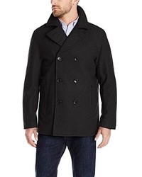 London Fog Houston Peacoat With Quilted Lining