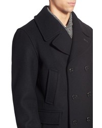Pendleton Maritime Double Breasted Wool Blend Peacoat