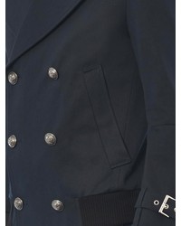 Balmain Military Button Cotton Pea Coat