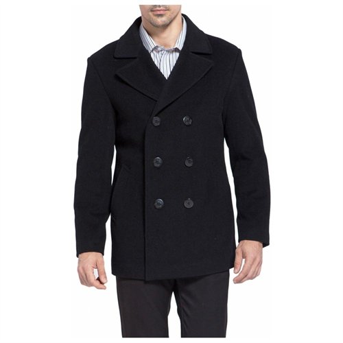 MODERM Cashmere Blend Slim Fit Pea Coat, $169 | buy.com | Lookastic