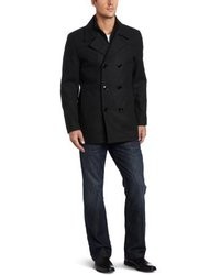 Kenneth Cole Pea Coat With Bib