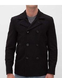 Black Rivet Peacoat