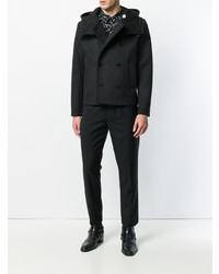 Saint Laurent Slim Fit Hooded Coat