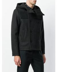 Saint Laurent Slim Fit Hooded Coat