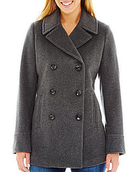jcpenney St Johns Bay Wool Blend Pea Coat Tall