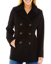 jcpenney St Johns Bay Wool Blend Pea Coat Tall
