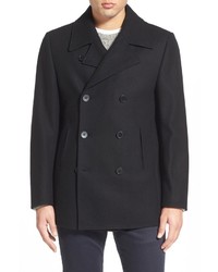 Nordstrom Wool Blend Double Breasted Peacoat