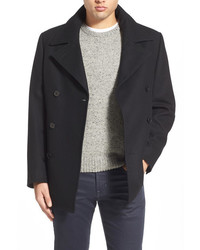 Nordstrom Wool Blend Double Breasted Peacoat