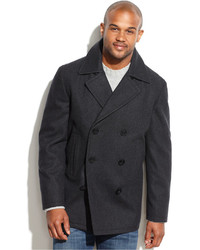 Nautica Wool Blend Pea Coat, $250 | Macy's | Lookastic
