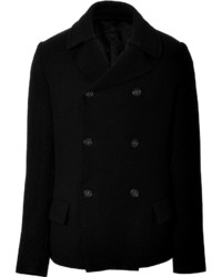 Ermanno Scervino Wool Double Breasted Pea Coat