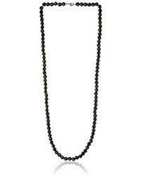 1928 Jewelry Sparkly Black Beaded Necklace 30