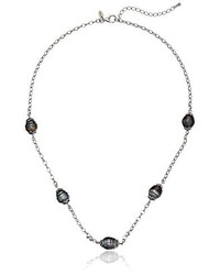 Tara Pearls Tahitian Cultured Silver Necklace 18