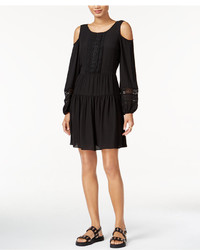 Bar III Embroidered Cold Shoulder Dress Only At Macys