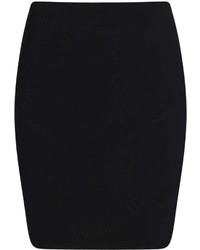 Boohoo Eliza Ribbed Panel Asymmetric Skirt