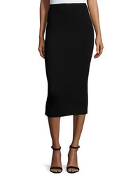 Milly Fitted Midi Pencil Skirt