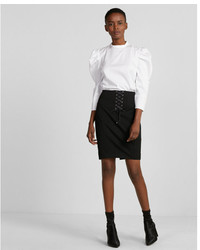 Express High Waisted Corset Pencil Skirt