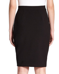 L'Agence Karen Pleated Wrap Pencil Skirt