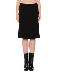 Agnona Mid Rise Pencil Skirt Black