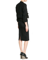 Donna Karan New York Linen Jersey Pencil Skirt