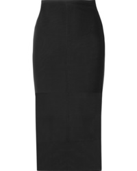 Mugler Paneled Stretch Tulle Midi Skirt