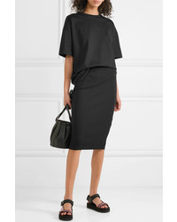 Ninety Percent Ribbed Organic Cotton Blend Jersey Midi Skirt