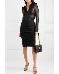 Tom Ford Ruched Stretch Jersey Skirt