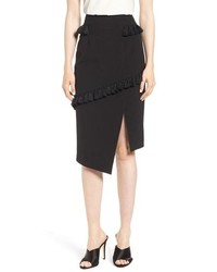 Elliatt Tassel Trim Asymmetrical Skirt