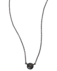 Astley Clarke Black Black Mini Icon Diamond Pendant Necklace