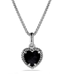David Yurman Cable Heart Pendant With Black Onyx