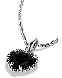 David Yurman Cable Heart Pendant With Black Onyx