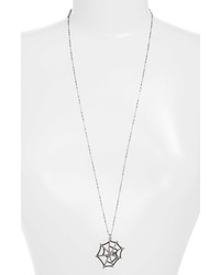 Marc Jacobs Cobweb Long Pendant Necklace