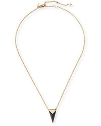 Alexis Bittar Faceted Pyramid Pendant Necklace