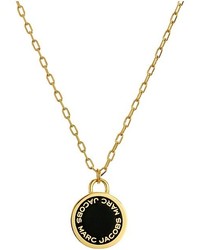 Marc Jacobs Logo Disc Enamel Logo Disc Pendant Necklace Necklace