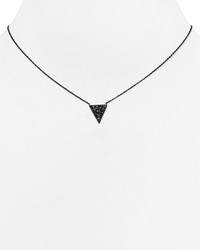 Michael Kors Michl Kors Jet Pav Triangle Pendant Necklace 18l