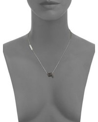 Marc Jacobs Pave Crystal Twisted Pendant Necklace
