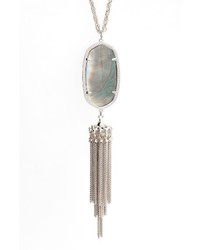 Kendra Scott Rayne Stone Tassel Pendant Necklace