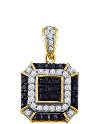 SEA Of Diamonds 048ctw Black Diamond Fashion Pendant