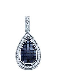 SEA Of Diamonds 051ctw Black Diamond Fashion Pendant