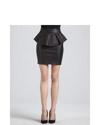 Black Peplum Skirt