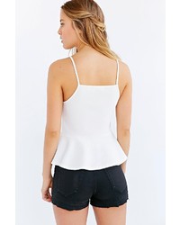 Urban Outfitters Cooperative Square Neck Peplum Tank Top