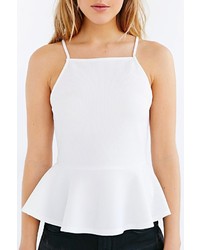 Urban Outfitters Cooperative Square Neck Peplum Tank Top