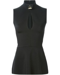 Givenchy Toggle Detail Peplum Top