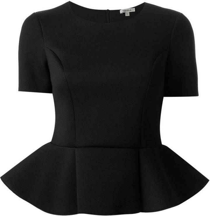 structured peplum top