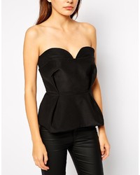 Finders Keepers Sitting Waiting Wishing Bustier With Soft Peplum Hem