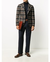 Tagliatore Checked Single Breasted Blazer