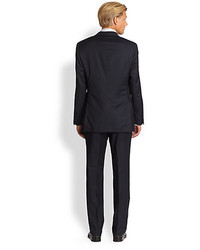 Saks Fifth Avenue Collection Black Label Two Button Wool Suit