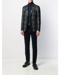 Tagliatore Plaid Fitted Blazer