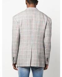 DSQUARED2 Plaid Pattern Single Breasted Blazer